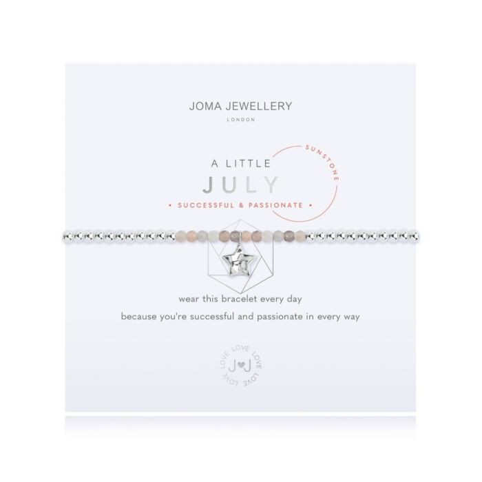 Joma Jewellery - A Little Birthstone July - Sunstone